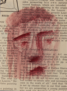 Image of Drawing on a Newspaper Clipping