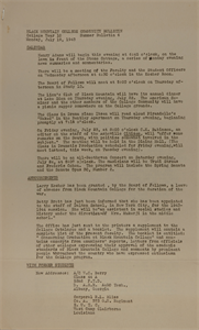 Image of Black Mountian College Community Bulletin College Year 10 Summer Bulletin 6 Monday, July 19, 1943