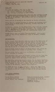 Image of Black Mountain College Community Bulletin College Year 11 Bulletin 25 Monday, March 27, 1944