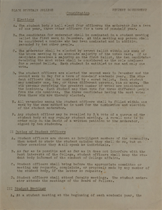 Image of Black Mountain College Constitution